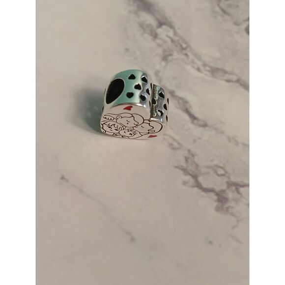 S925 Silver Family Love Heart Charm – Universal Fit for Popular Brand - Picture 4 of 7